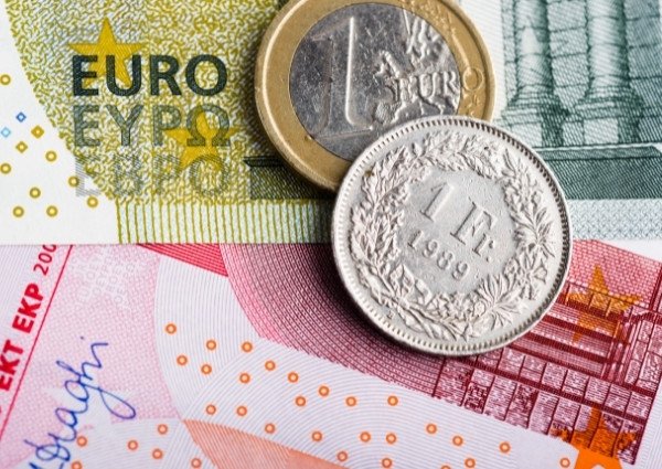 Image illustration Euro franc suisse