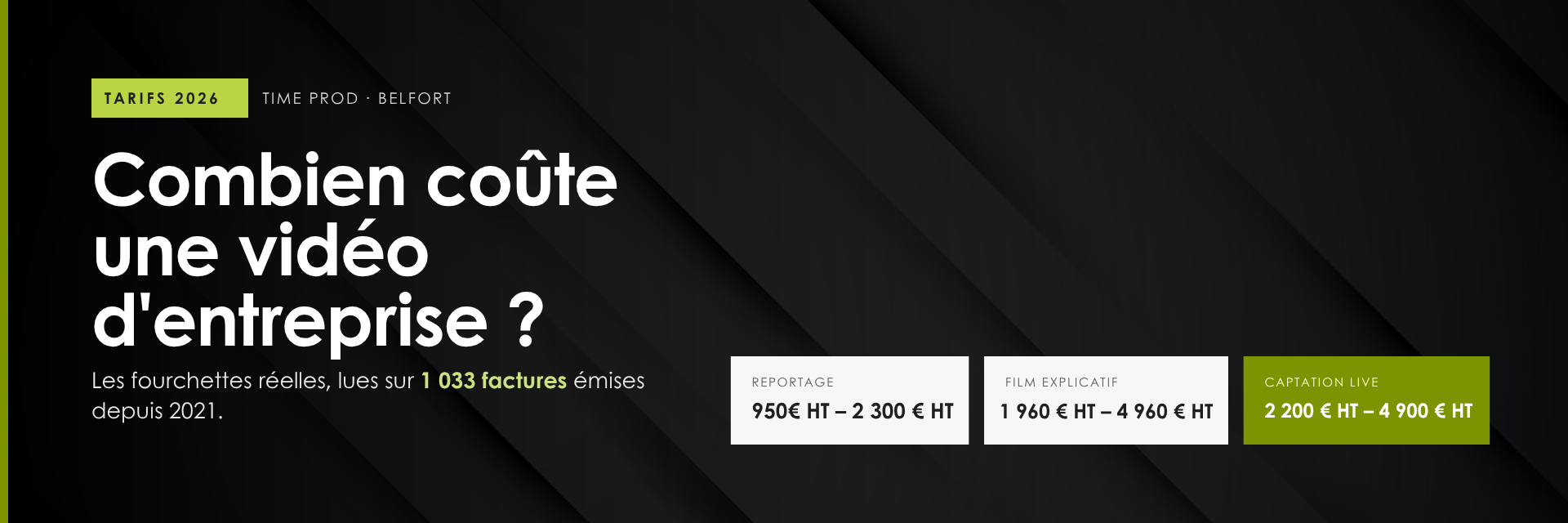 Combien coûte une vidéo d\'entreprise ? Les vrais chiffres de Time Prod